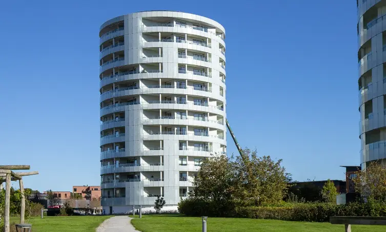 Billede af lejlighedsbygning